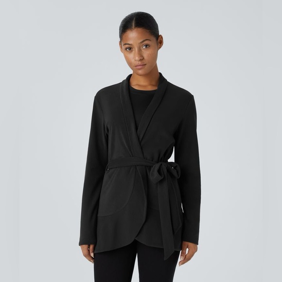 HALARA Jackets & Blazers - Halara Wrapped Belted Pocket Casual Jacket